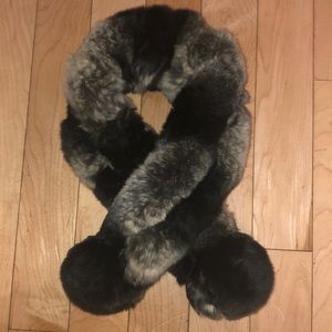 Adjustable 100% rabbit fur scarf!